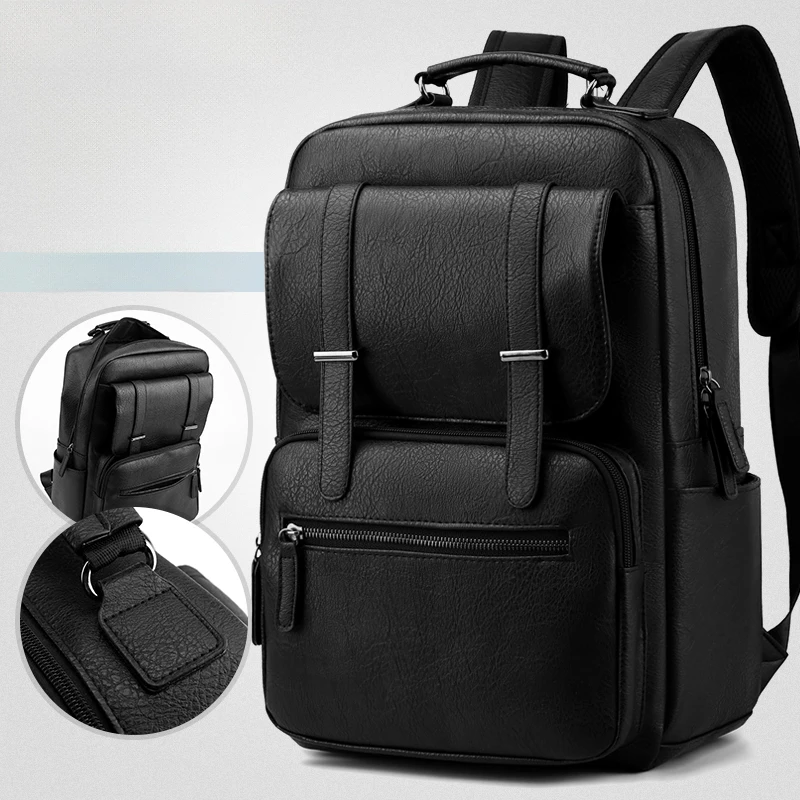 

17,3-дюймовый рюкзак для ноутбука, деловой портфель, с несколькими отделениями, регулируемыми лямками, дорожный рюкзак