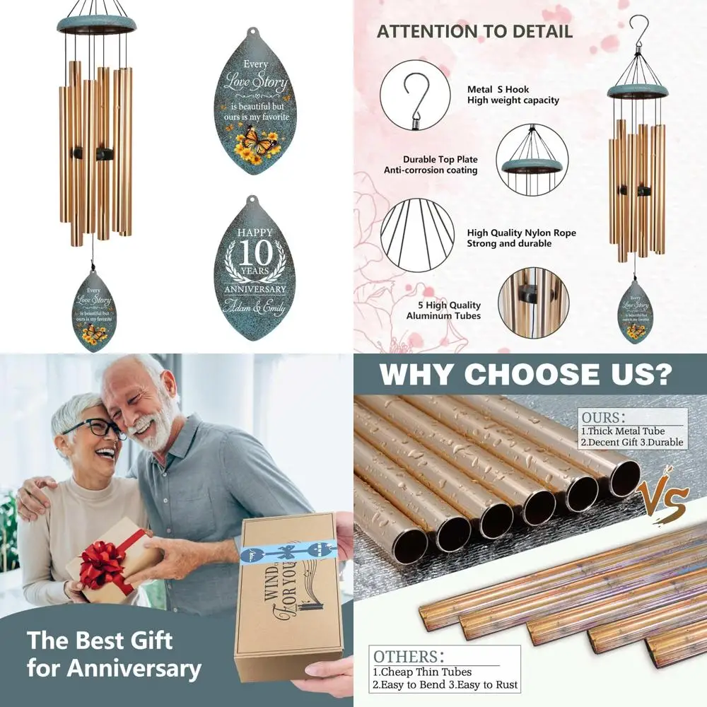 

индивидуальный юбилейный колокольчик - идеальный свадебный подарок 20-й или 50-й для пар на День святого Валентина