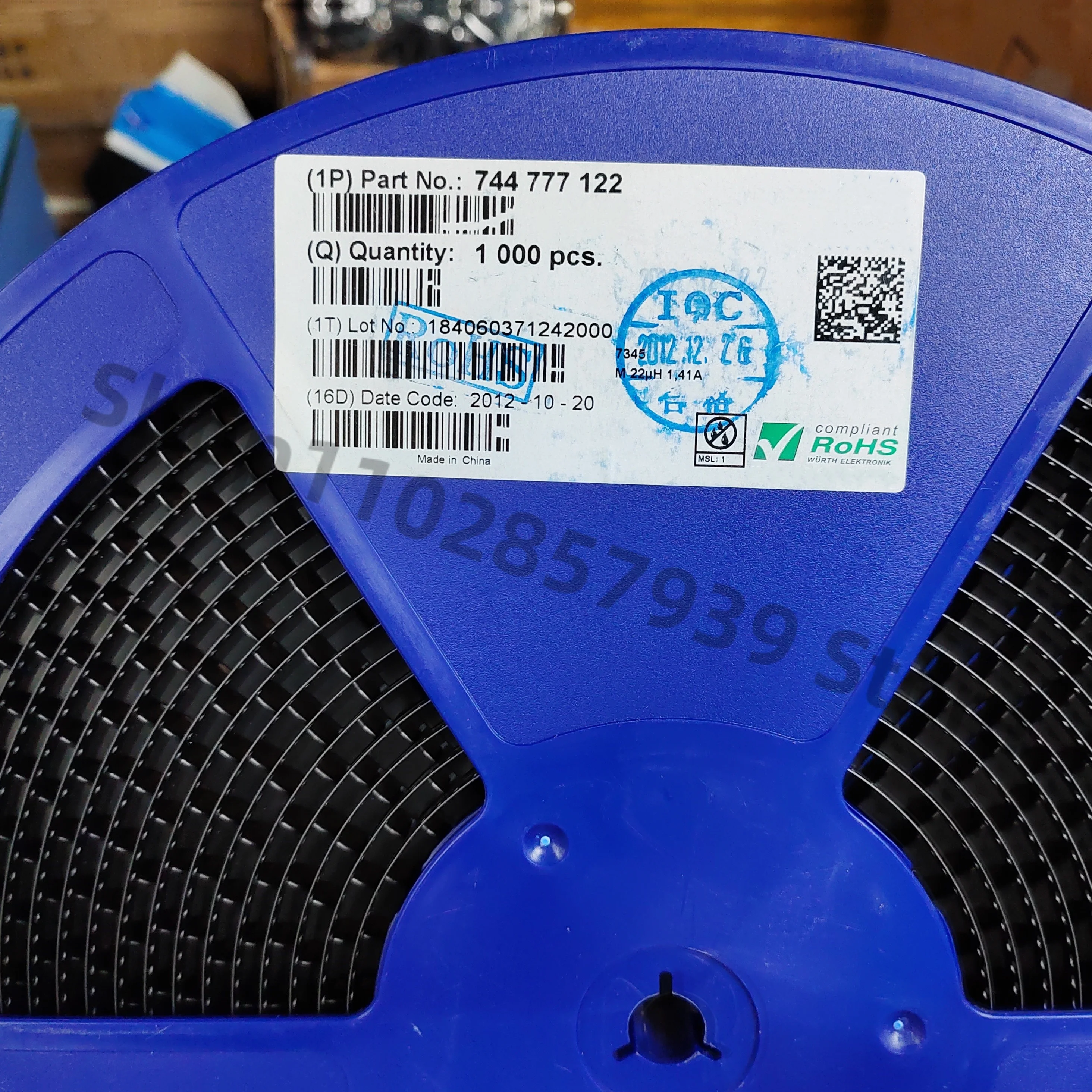 

10 шт./лот 744777122 SMD 22UH 1,41A оригинальное место