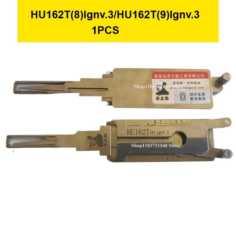 

1PCS Lishi 2-in-1 HU162T(8)lgnV.3 HU162T(9)lgnV.3 Ign 2in1 Decoder and Pick for VW for Audi Locksmith Picking Tool car ganzua