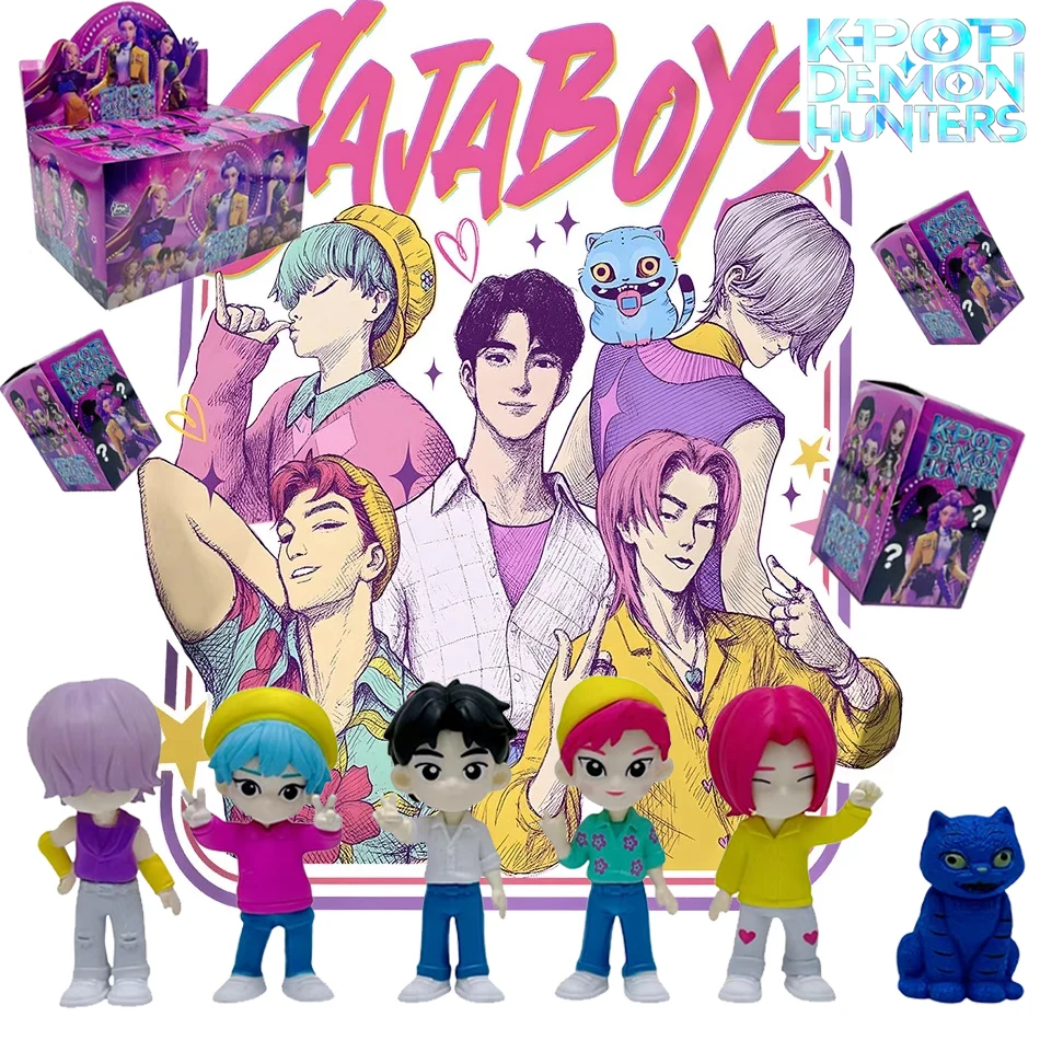 デモンハンターズ アニメ KPOP ボーイズバンド モデル ブラインドボックス おもちゃ 漫画 ゲーム周辺機器 デスクデコレーション コレクションモデル 子供向けギフト