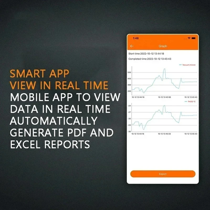 مكنسة كهربائية BAADE VGW-Mini لقياس ميكرون الرقمي، جهاز اختبار تفريغ التبريد، قياس دقيق