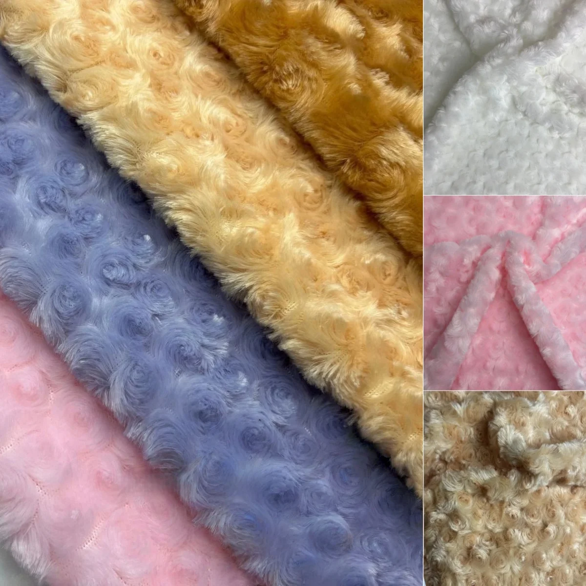 Rose velvet DIY handmade three-dimensional plush cloth doll teddy bear doll fabric decorative cloth doll pillow fabric