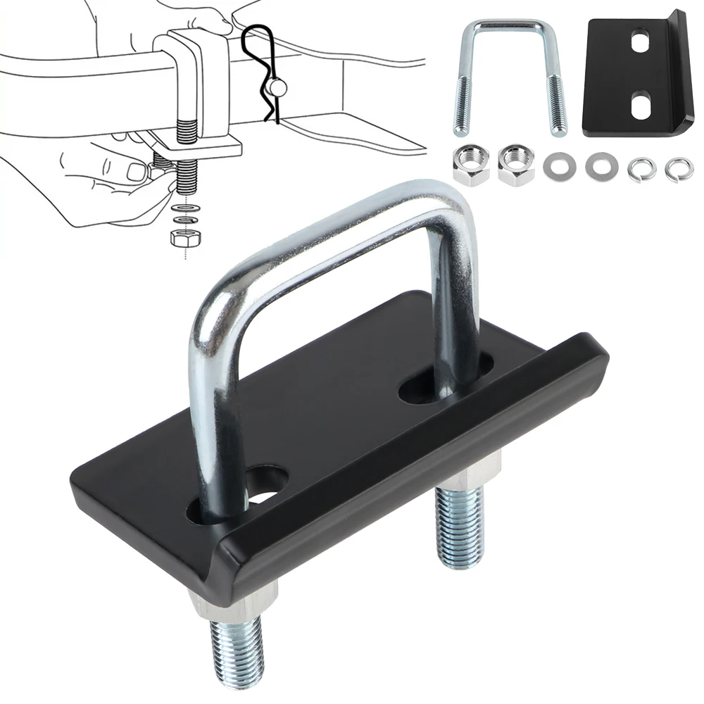 Anti-Rattle Lock Heavy Duty Hitch Tightener For Tow Trailer Hitches Down Tow Clamp Wobble Carrier Parts U-Bolt Stabilizer 2 inch