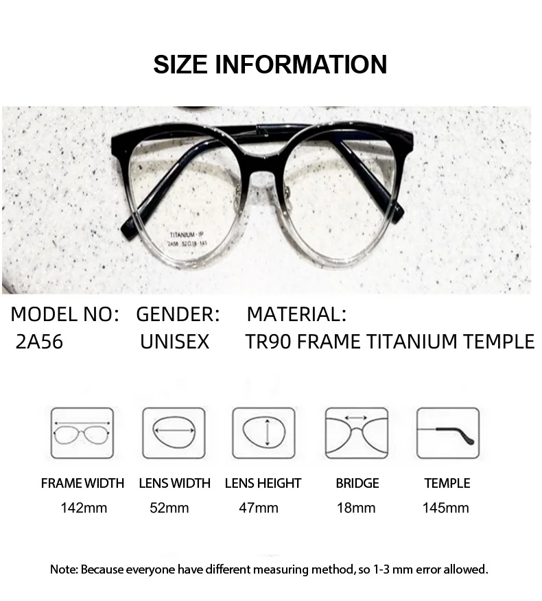 ELECCION نظارات طبية بسيطة موضة مكافحة نظارات الضوء الأزرق تخصيص النساء نظارات للقراءة قصر النظر الشيخوخي