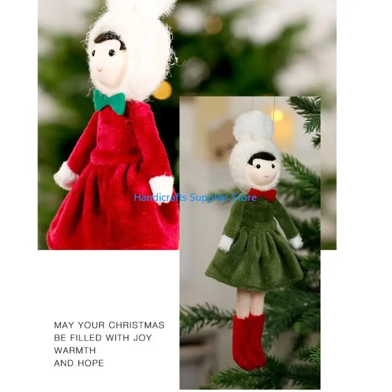 R1WA Nordic Girl Doll Christmas Tree Decoration for Indoor and Outdoor Holiday Party 2025 New Dropping