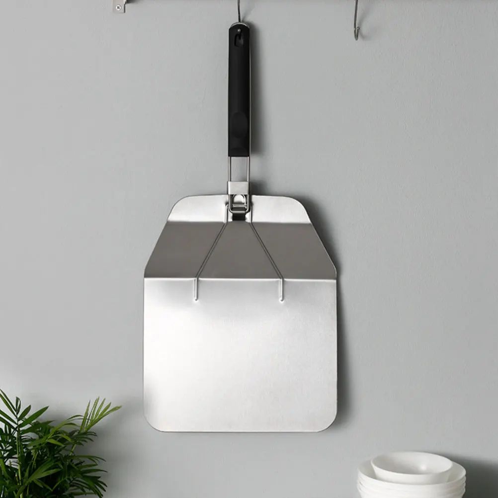 

Stainless Steel Transfer Shovel Foldable Handle Hanging Hole For Oven Grill Cake Pies Pizza Spatula Baking Tools