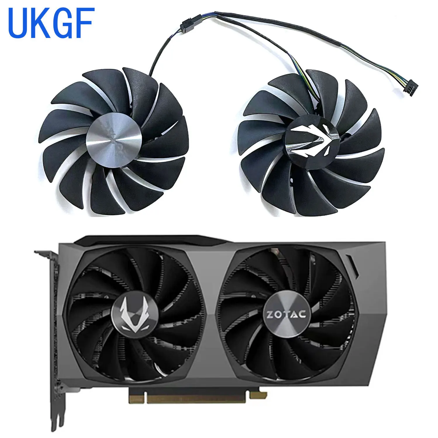 

New 87MM 4PIN GA92S2U CF9015H12S RTX 3060 GPU Fan for Zotac Geforce RTX 3050 3060 3060TI Double Edge Blade Graphics Card Cooling