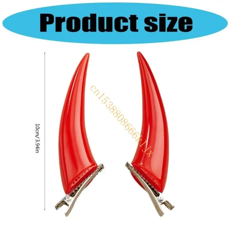 1pair délicat à main en épingle à cheveux Halloween Halloween Vintages Creative Barrets Accessoires alternatif 066C