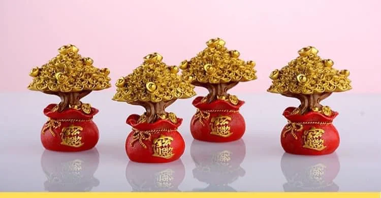 Fortune Tree Fortune Ornament Meta Fortune Bag Decorations Living Room Entrance Shop Opening Gift Home Fortune Decorative Items