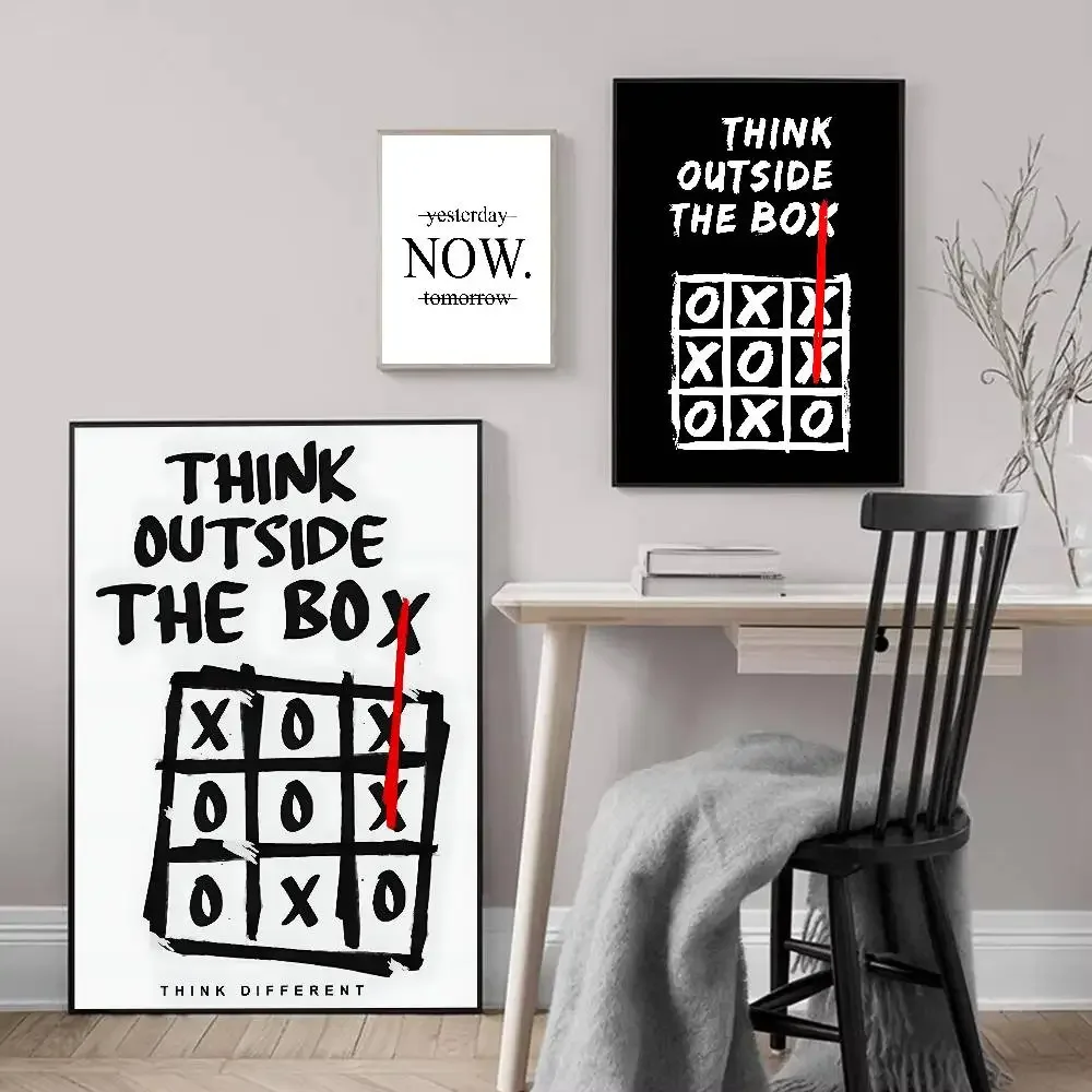 الحد الأدنى تحفيزية يقتبس ملهمة الانضباط ملصق فني ذاتية اللصق الفن ورق مقاوم للماء ملصق مقهى بار