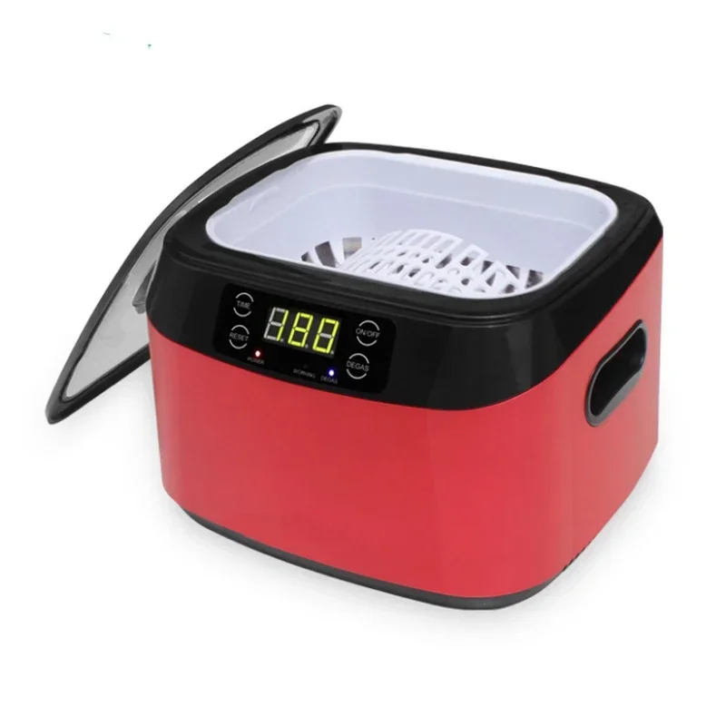 新しい超音波洗浄機小型家庭用機器 1200 ミリリットルメガネジュエリーシェーバー洗浄機超音波