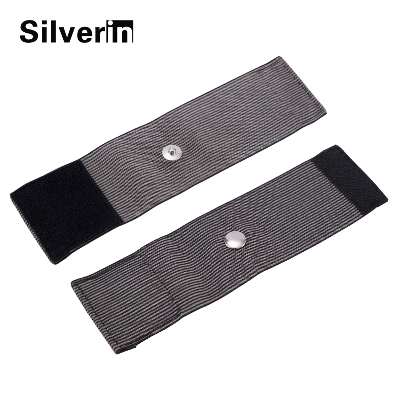 Grounding Therapy Band Silver Fiver Wrist Band Grounding Wrist Strap Improves Sleep, Reduces Inflammation, Pain