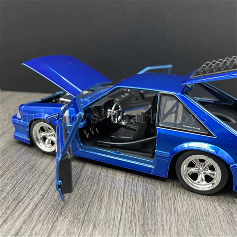 1/24 Ford Mustang GT Alloy Sports Car Model Diecast Metal Toy Police Car Vehicles Model Simulation Collection Toy Gift