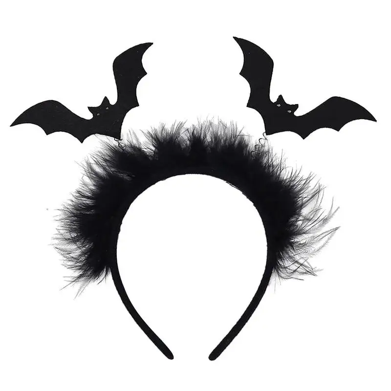 Bat Headband Bat Wing Hair Hoop Party Favor Costume Accessory Headwear For Cosplay Halloween Masquerade