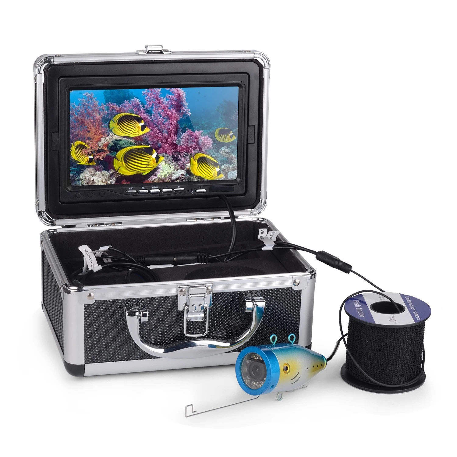 7 inch 15 meters high definition visual fishing device underwater camera fishing tool