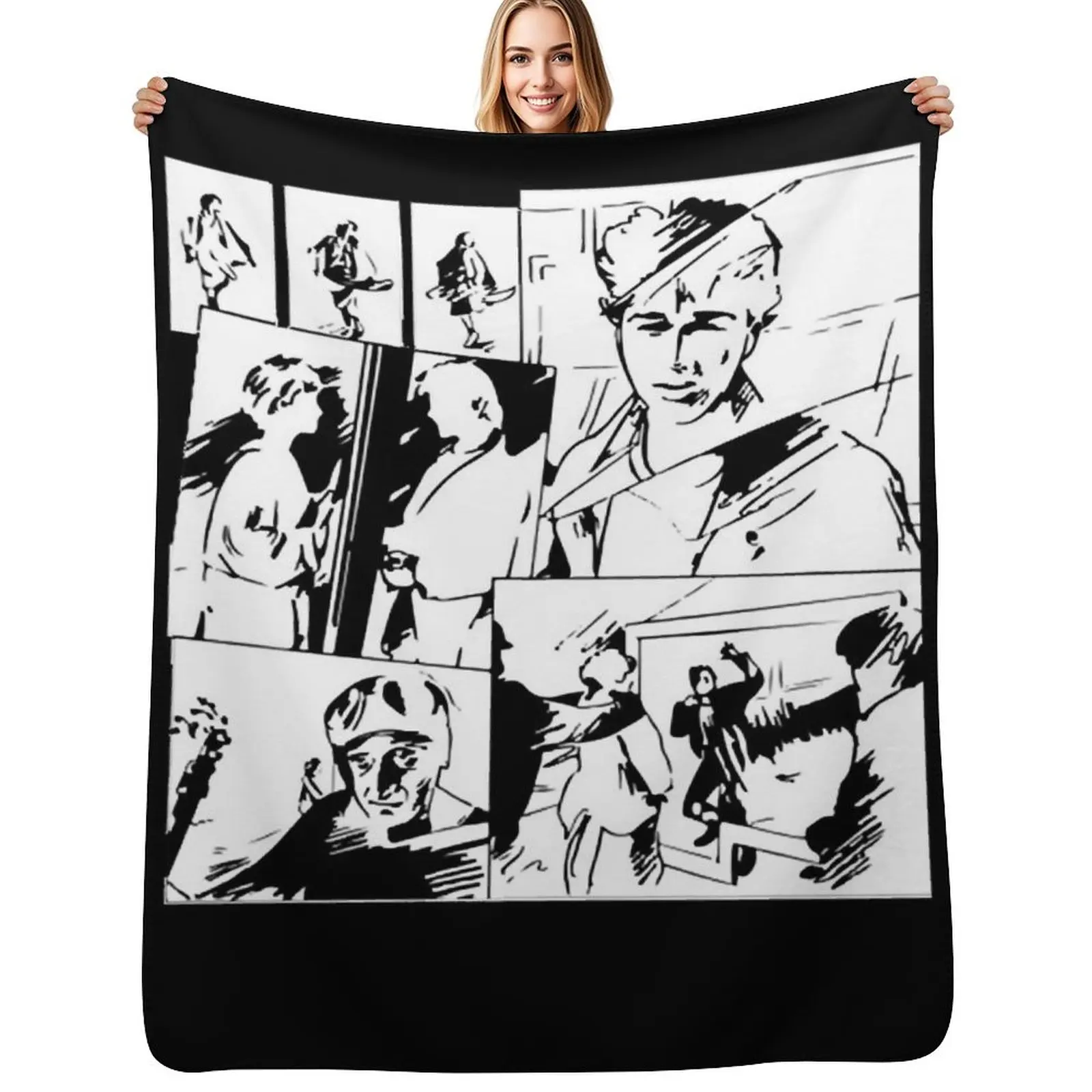 

A ha 80s Music Video Take On Me Retro Essential Throw Blanket Compact Warm Blanket for Car Road Trip
