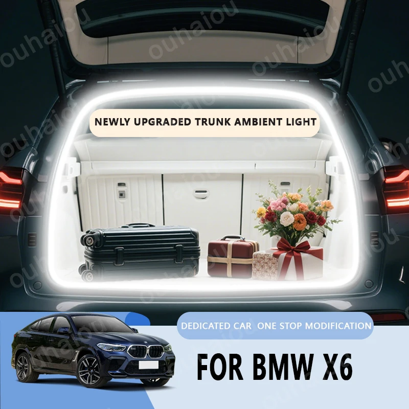 

For BMW X6 trunk light modification light Atmosphere lights White warm white Rear Trunk LED Light Bar