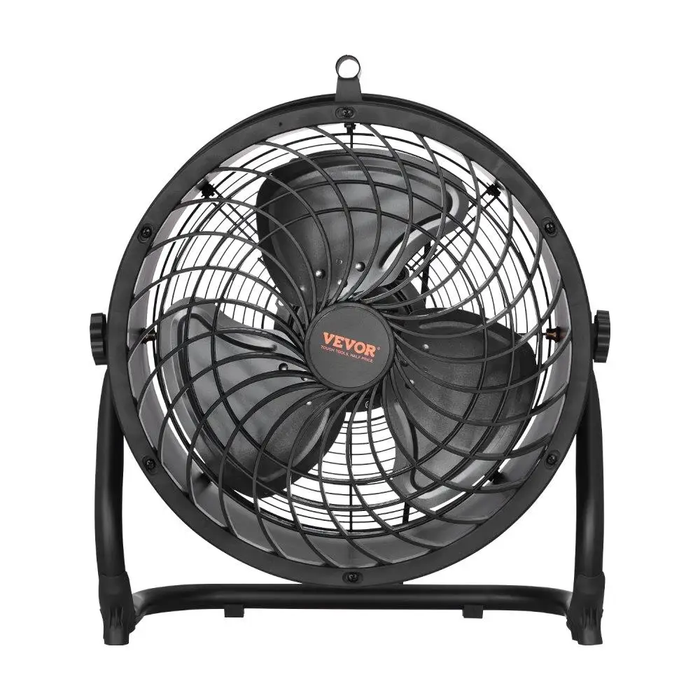 

14 Inch Industrial Floor Fan 3 Speeds 360 Degree Adjustable Tilt High Velocity Space