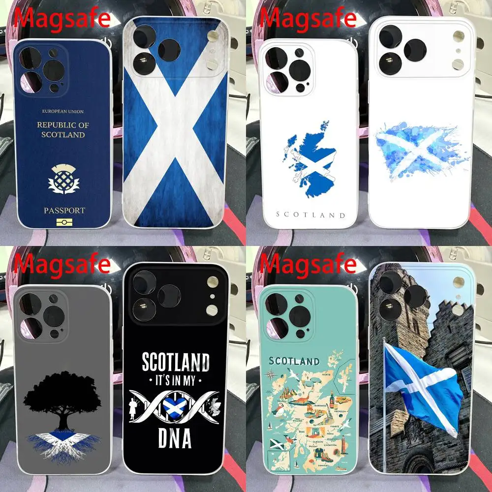

Scotland Scottish Passport Flag Phone Case For iPhone 14,16,15,11,13,17,12,Air,Mini,Plus,E,Pro,Max Magnetic Magsafe Cover