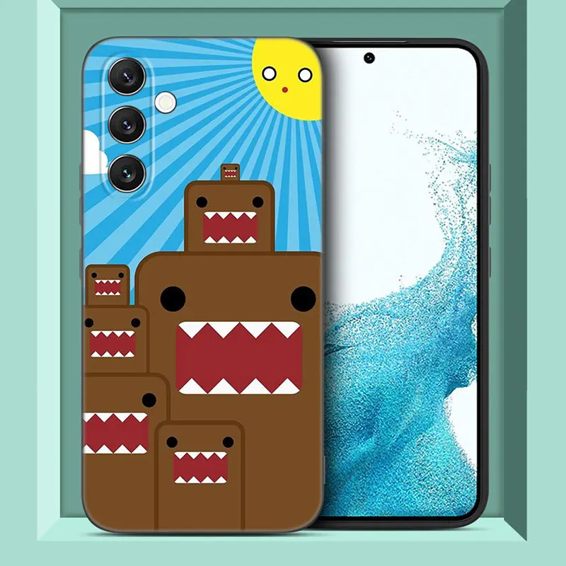 Linda funda de teléfono domo-kun para Samsung A13, A22, A24, A32, 4G, A23, A25, A34, A35, A52S, A53, A54, A55, A73, 5G, A12, A14, A15, A31, A33, A50, A51, A72