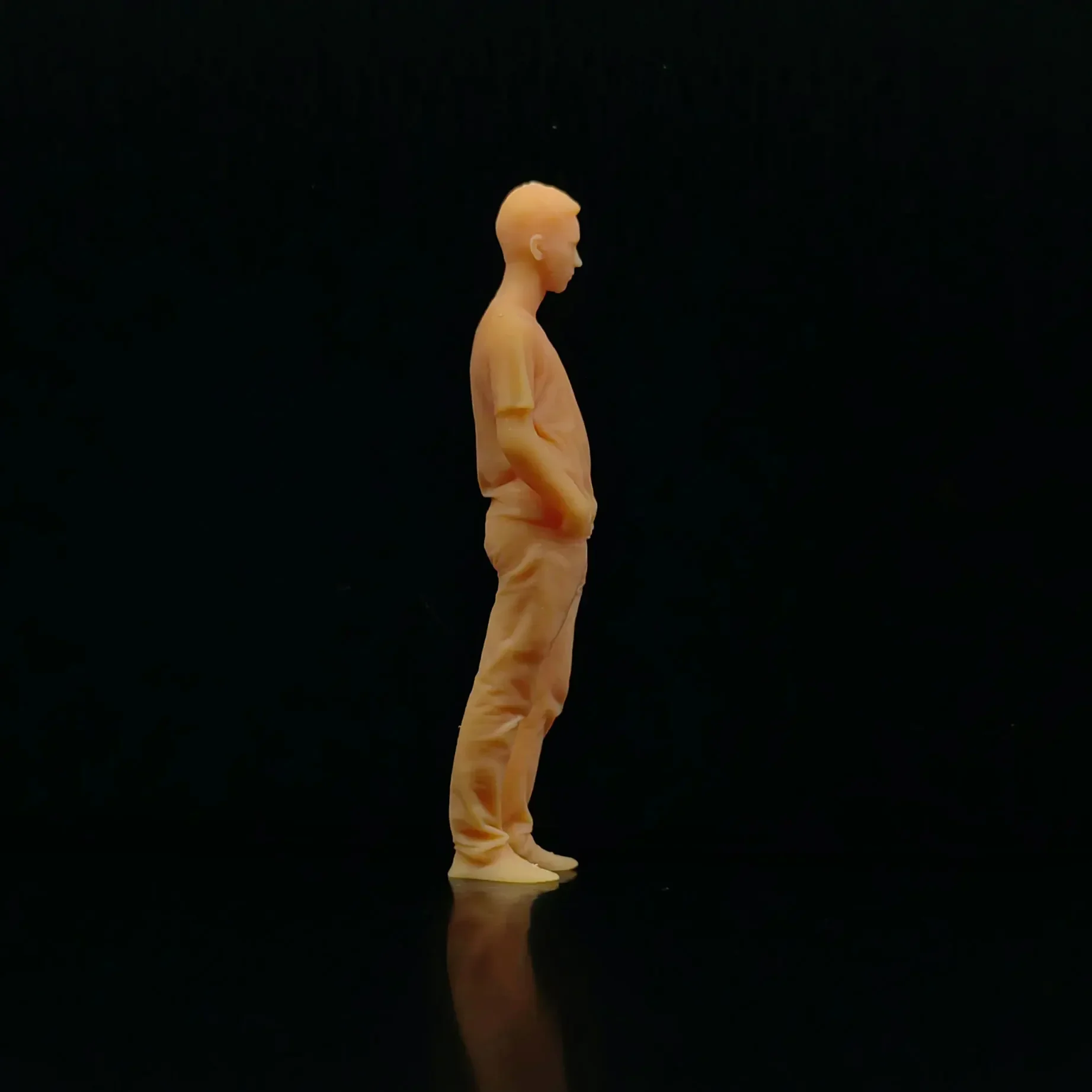 1/64 1/43 Schaalmodel Hars Handen In Pocket Man Ongekleurde Miniatuur Diorama Handgeschilderde T430