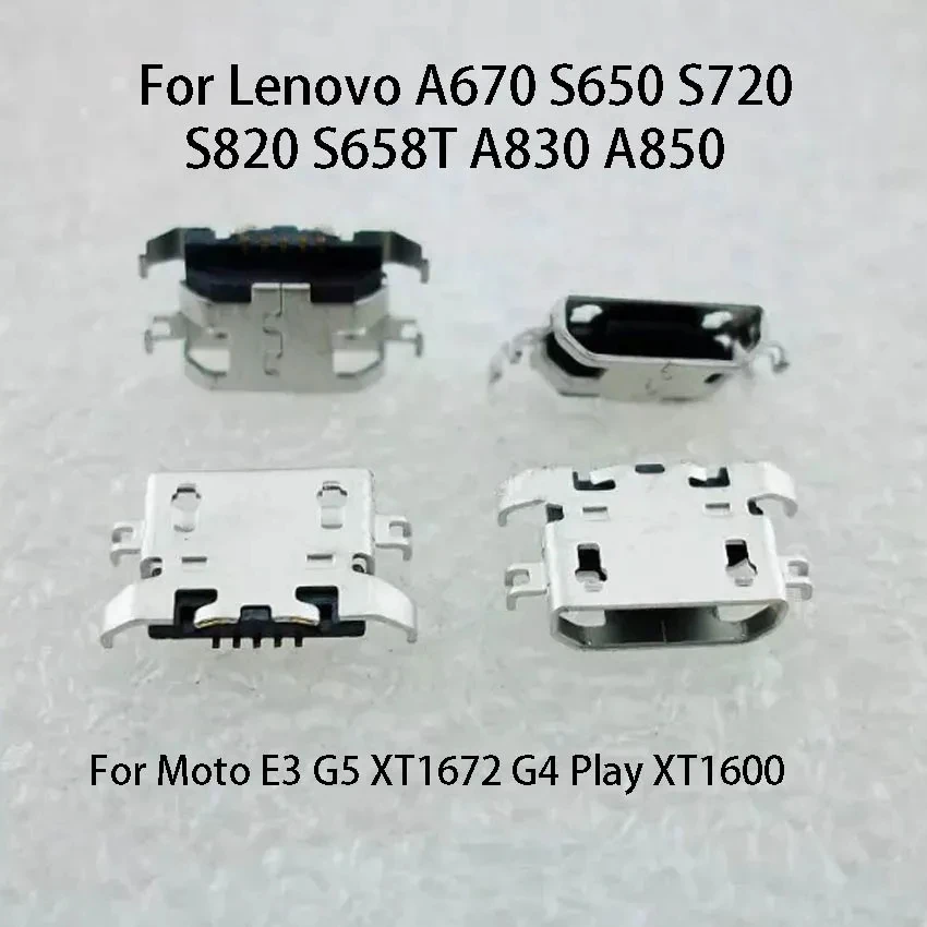 10 Stück Micro-USB 5-Pin V8 Ladeanschluss-Stecker für Lenovo A670 S650 S720A850 Motorola Moto E3 G5 XT1672 G4 Play XT1600 Redmi 3S – Detail 3