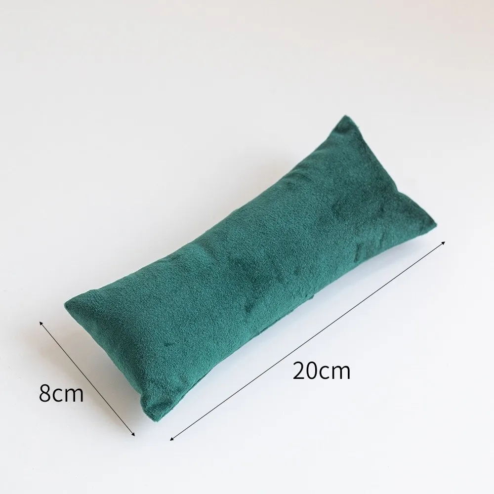 

Velvet/leather Jewelry Pillow Stand Watch Bracelet Bangle Gifts Cushion Holder Small Pillow Prop Display Organizer Pillow