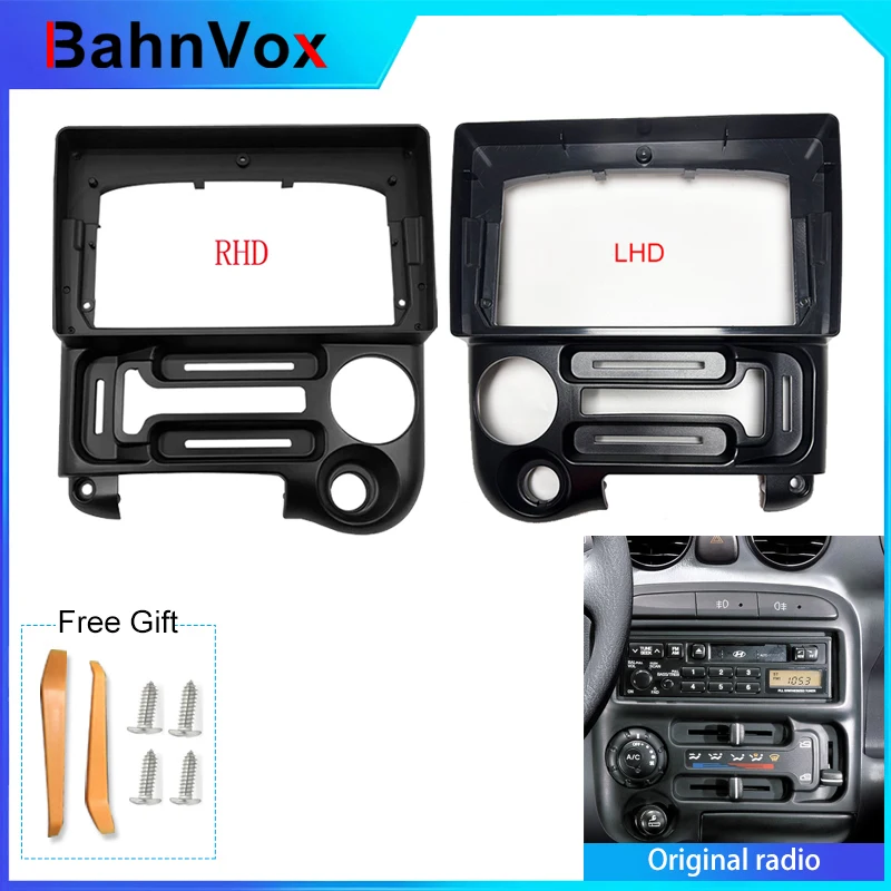 9 inch Android Car Radio frame for Hyundai Santro Atos Prime 2003-2015 2din Stereo GPS Fascia bezel Panel Adapter wire harness