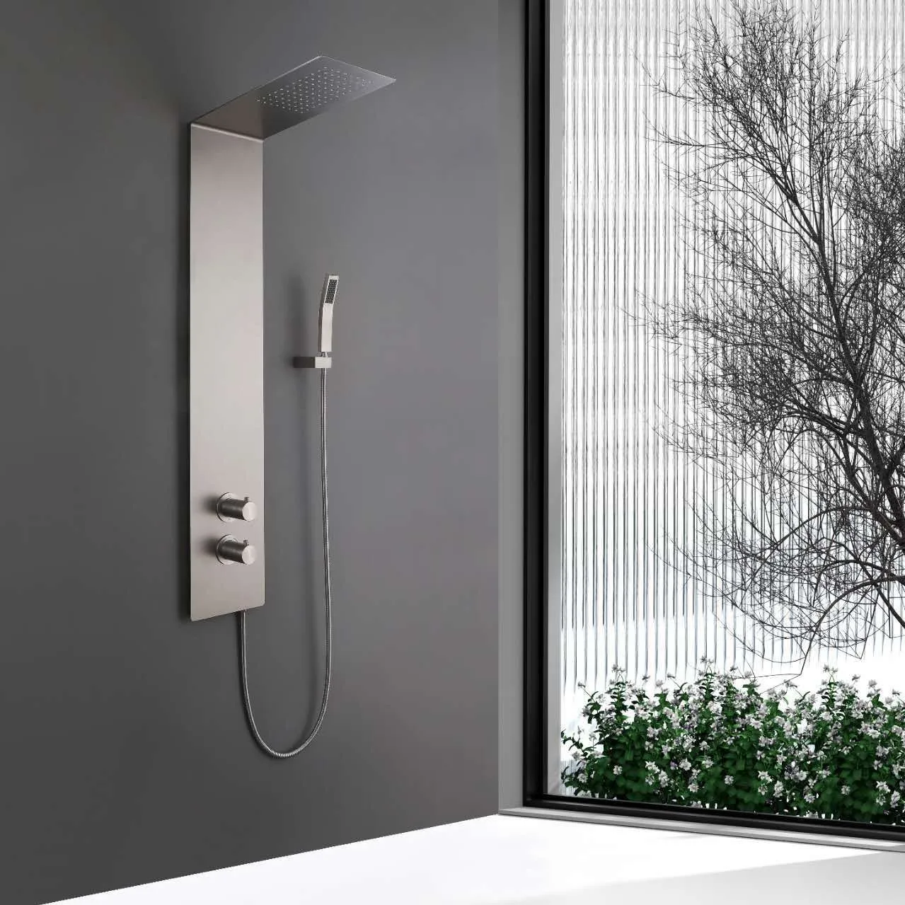 Shower Set 304 Stainless Steel, Luxury Bathroom Shower Screen, Home Use, Durable and Stylish, High Quality Shower System