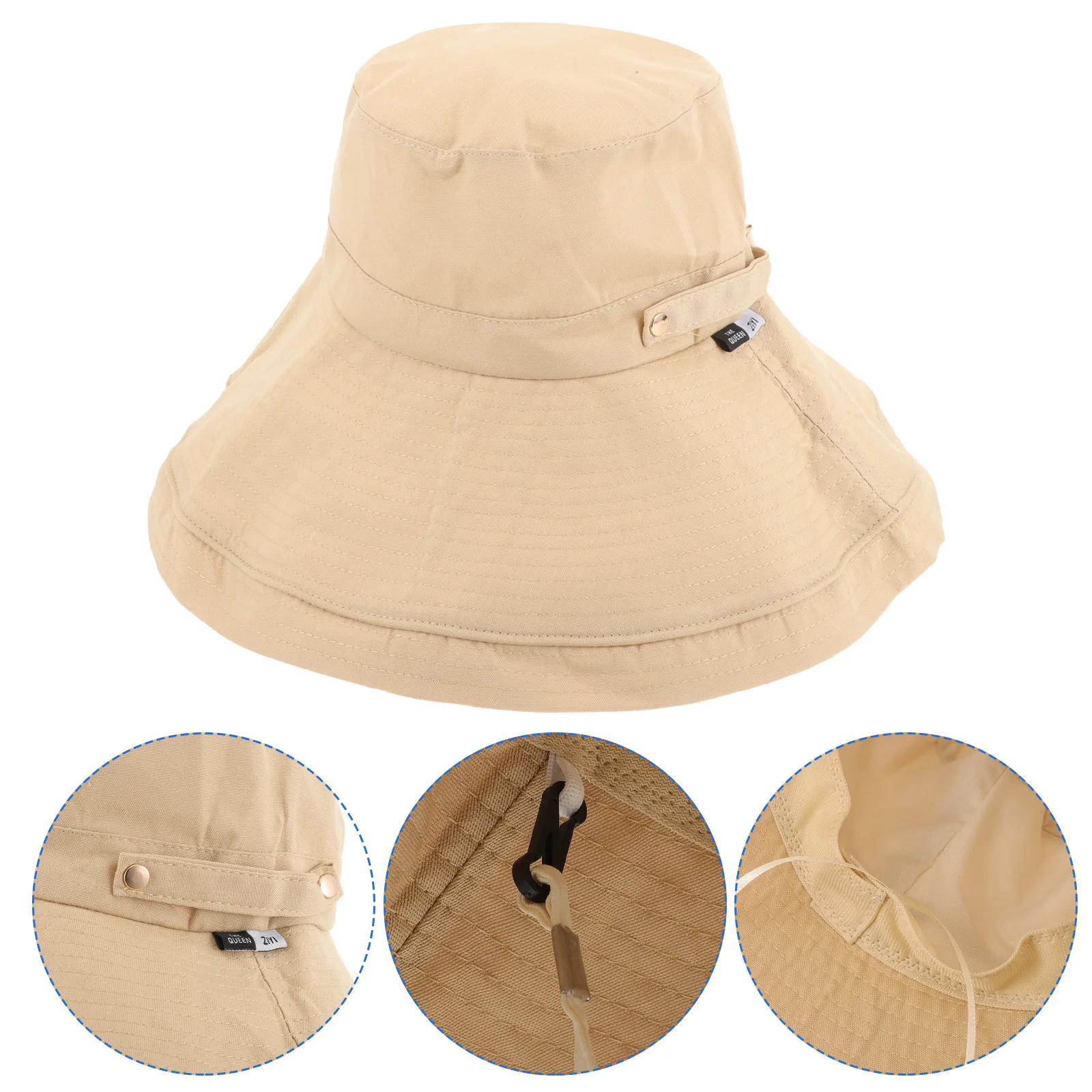 

Women Fisherman Sun Hat Cotton Big Brim Breathable Sun Protection Summer Outdoor Camping Hiking Walking Cycling Fashionable Gift