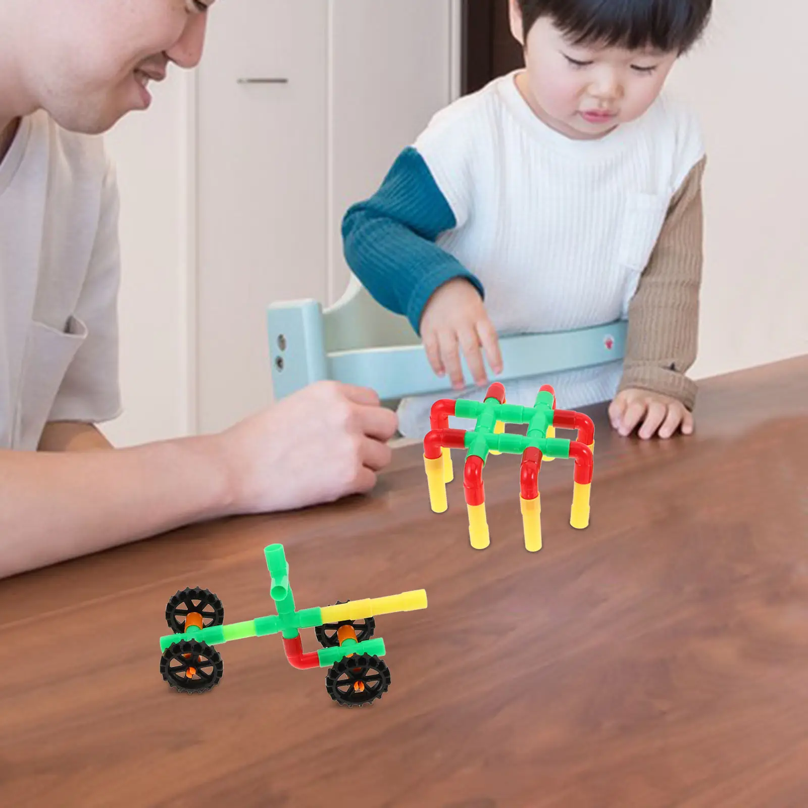 

1Set Large Colorful Tube Pipe Blocks Educational Interlocking Construction for Kids Early Learning Indoor Outdoor Play