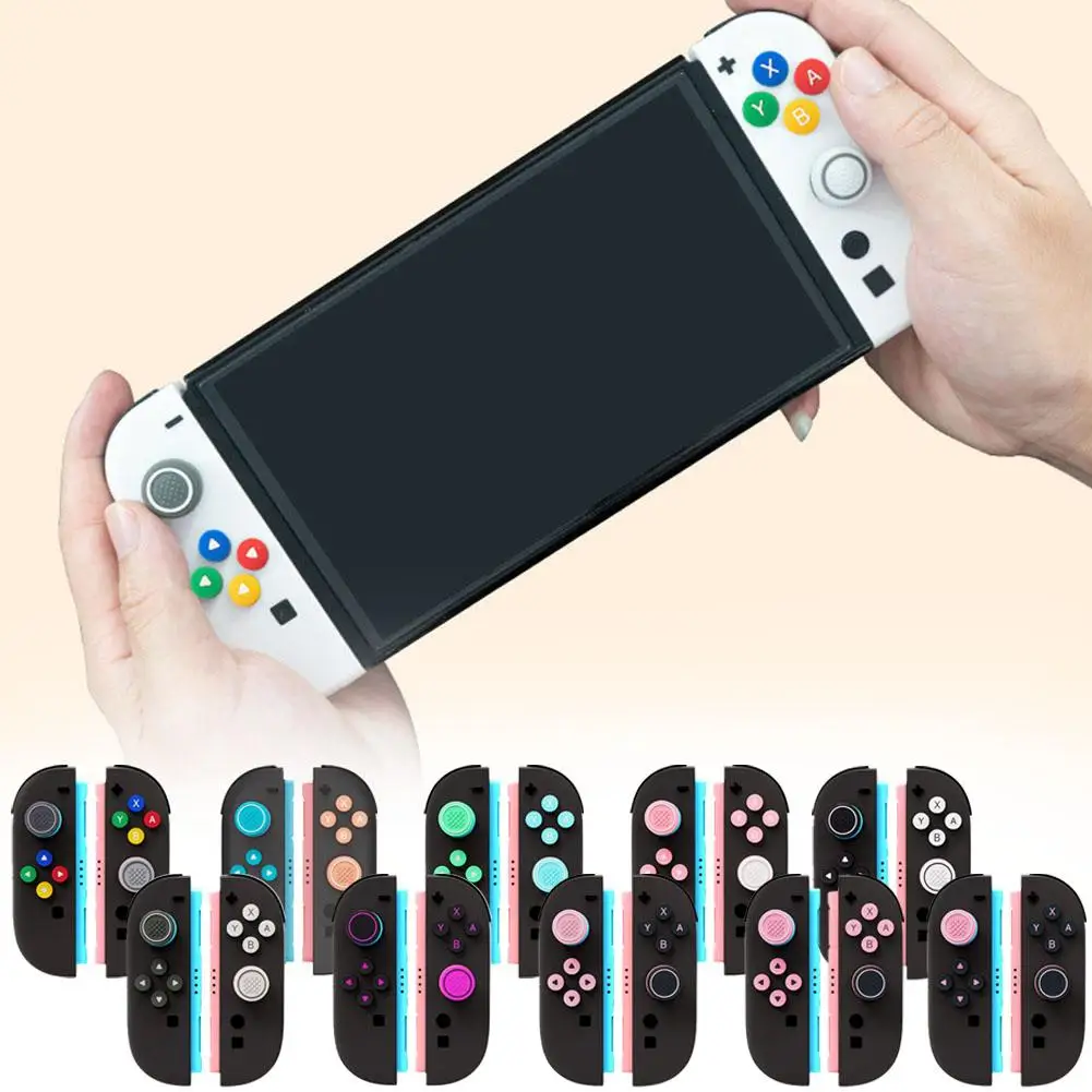 For Switch2 Silicone Button Cap Direction Silicone Color Button Sticker For Joycon Button Sticker Handle Joystick Cap