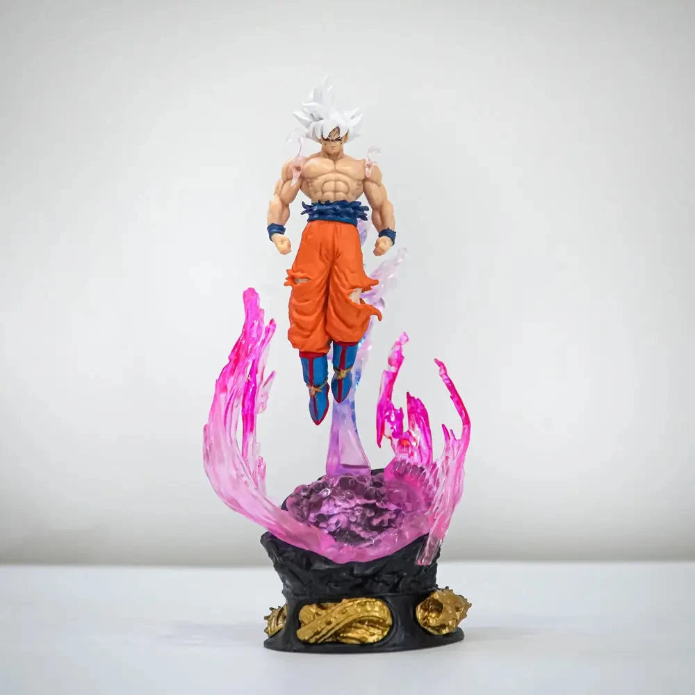 Dragon Ball Son Goku Anime Figure Ultra Instinct Series Super Saiyan Figurine Statue 25cm Pvc Model Ornament Collection Toy Gift