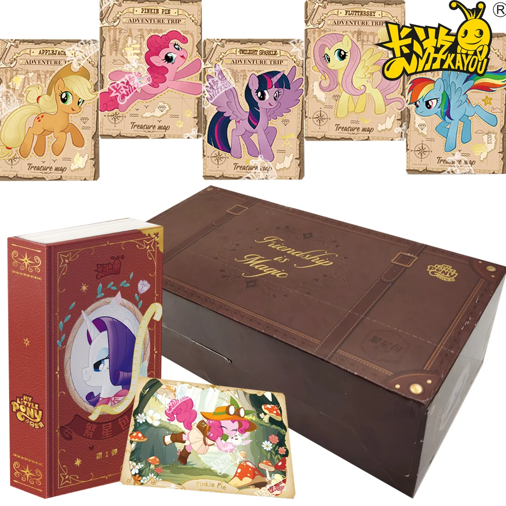 

KAYOU оригинальные коллекционные карты My Little Pony Pinkie Pie Apple Jack, милые забавные захватывающие карты с иллюстрациями «История приключений», подарки