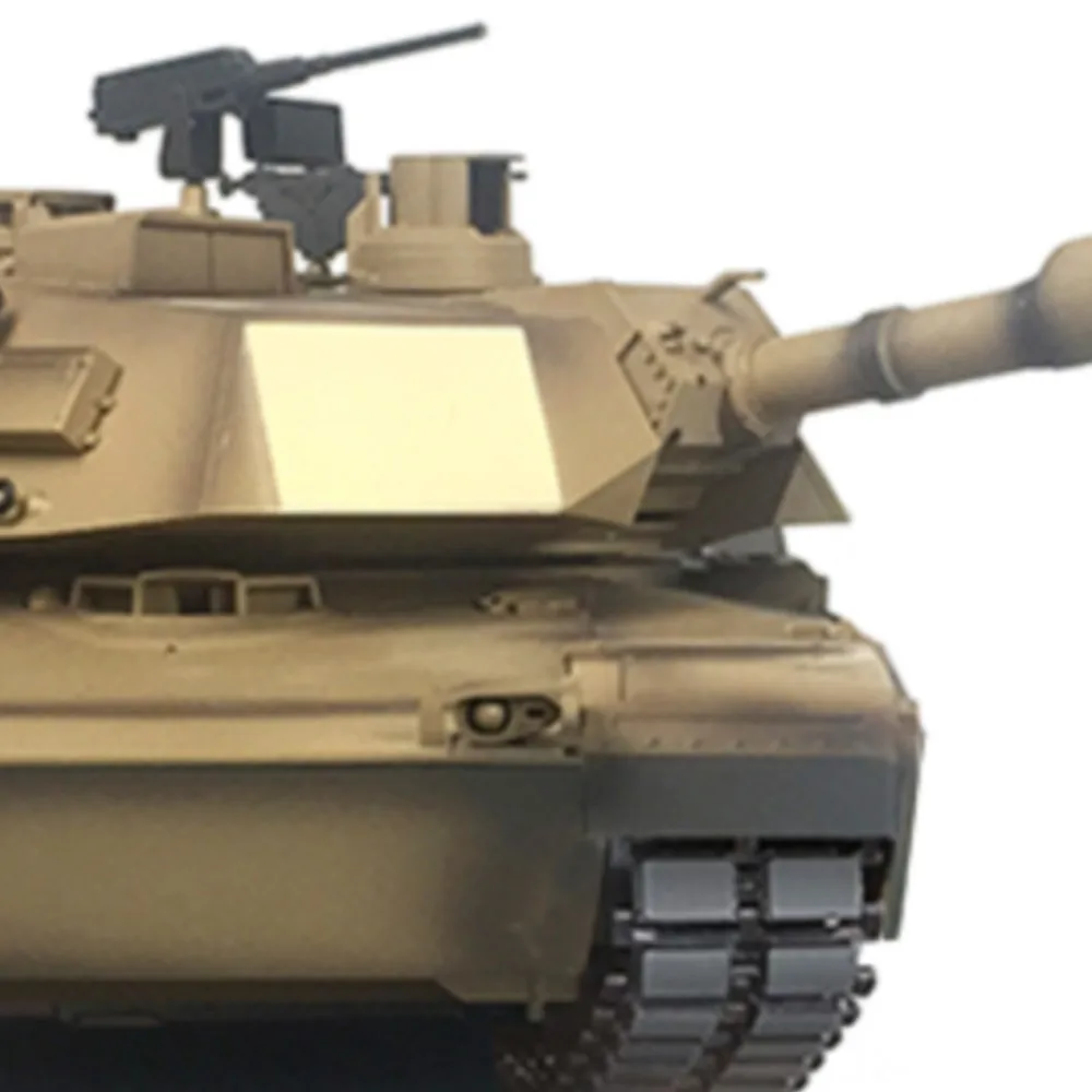 Heng Long RC-tank 7.0 Abrams RTR 1/16 3918 360 °    Rotatie Torentje Vat Terugslag Telescoop Metalen Spoor Model Speelgoed TH17804