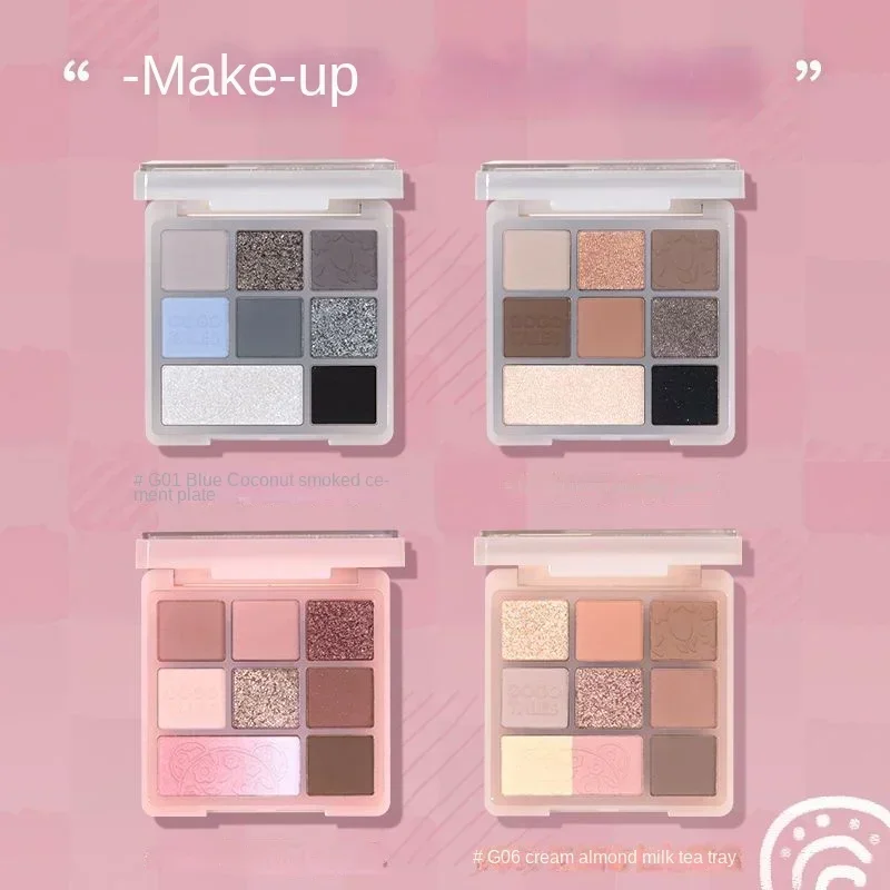 Gogotales Quicksand Bear Palette di ombretti Matte Earth Milk Tea Color Makeup Blush Evidenzia tavolozza di trucco integrata