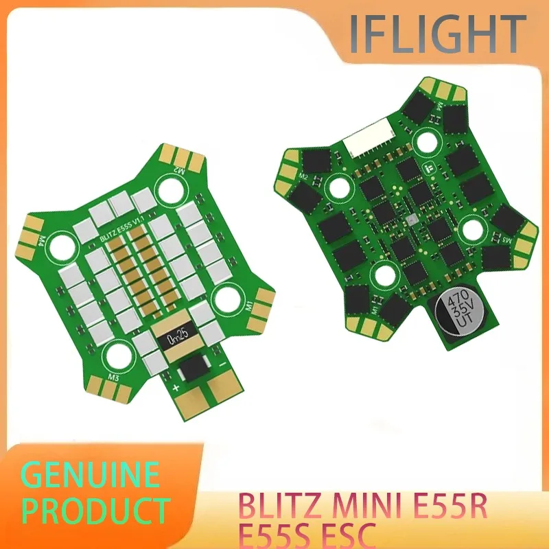 

IFlight BLITZ Mini E55R / E55S BLHeli32 2-6S ESC DShot150/300/600/MultiShot/OneShot 20x20mm for RC FPV Freestyle Racing Drone