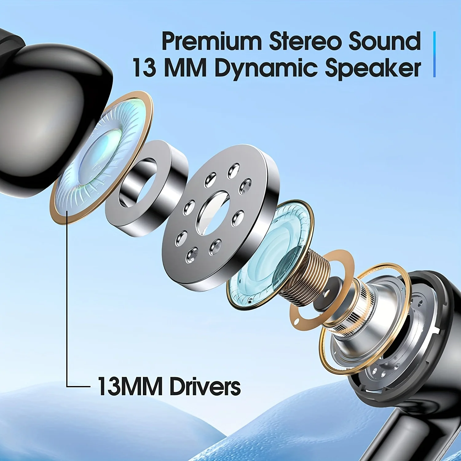 Auriculares TWS con cancelación activa de ruido LED, auriculares inalámbricos con Bluetooth, sonido Hifi, intrauditivos, ANC ENC, deportivos, para jugadores, iPhone