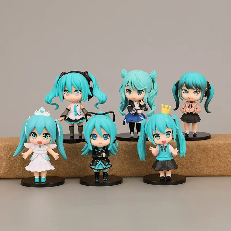 Heiße Hatsune Miku Q Version Serie Cinnamoroll Piapro Erste Generation Blind Box Kind Spielzeug Sammlung Geschenk Geburtstag Geschenk