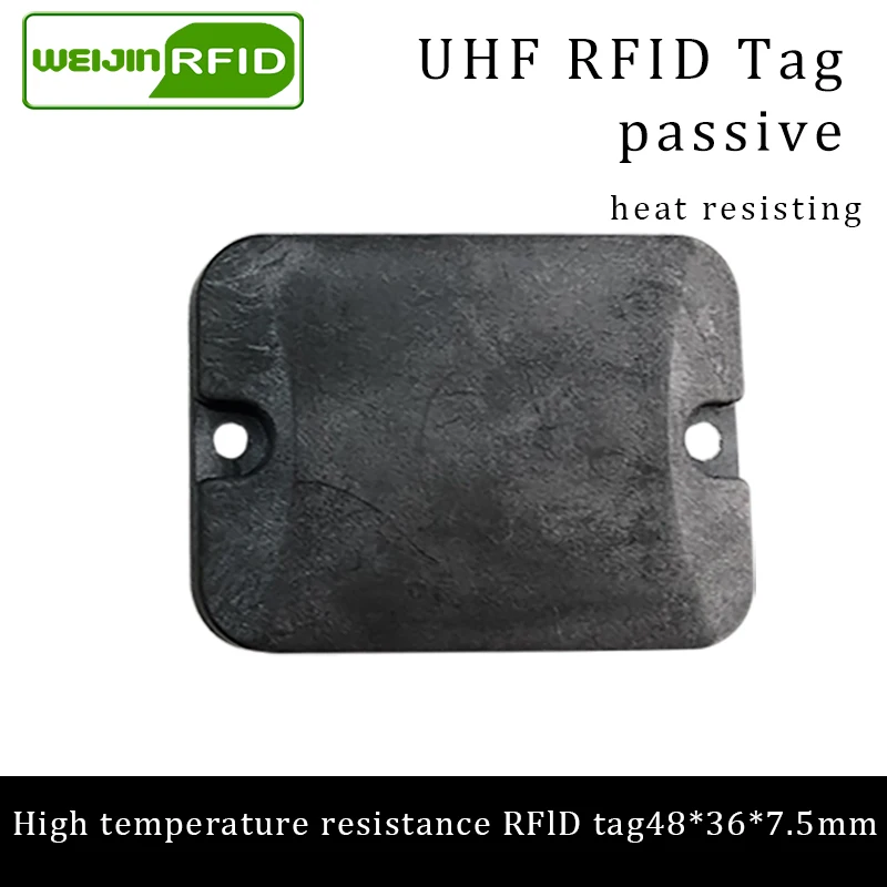 UHF RFID 고온 저항 금속 태그, 내열성 스마트 카드 패시브 RFID 태그, 915m, 868m, EPCC1G2 6c, 48mm * 36mm * 7.5mm