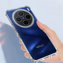 For vivo X200 Pro X200Pro mini 5G Slim Soft TPU Silicone Transparent Case Shockproof Back Cover