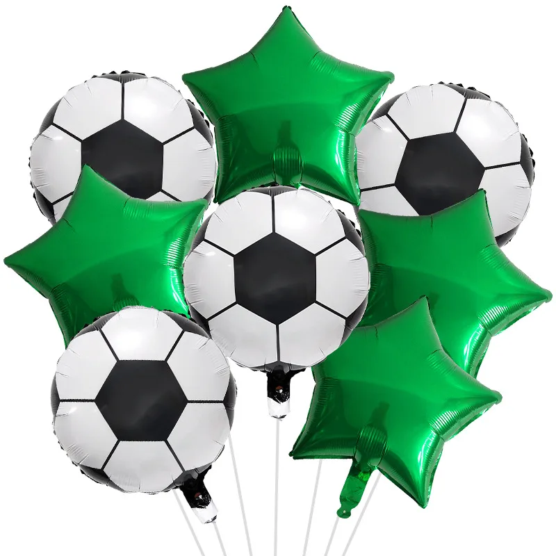 10-teiliges Sport-Luftballons-Set aus Aluminiumfolie – Fußball-, Basketball-, Rugby- und Baseball-Designs – perfekt für Sport-Themenpartys – Detail 6