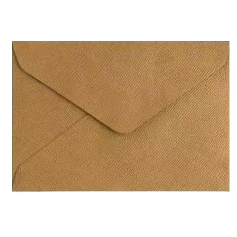 

Business Postcard Envelopes 50Pcs 20.1X15.1Cm For Wedding Invitations High-Grade Texture Stationery Supplies Storage Bag Brown-P