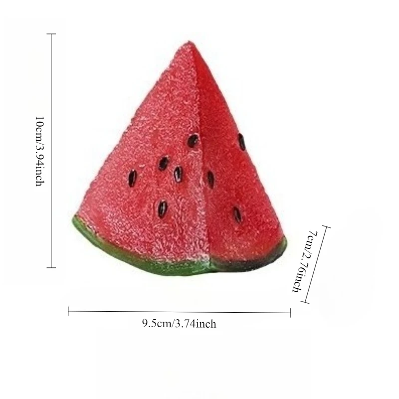 تغيير لون البطيخ الإبداعية الشاي الحيوانات الأليفة تغيير درجة الحرارة الراتنج الفاكهة زخرفة بوتيك طاولة شاي طقم شاي الشاي الديكور