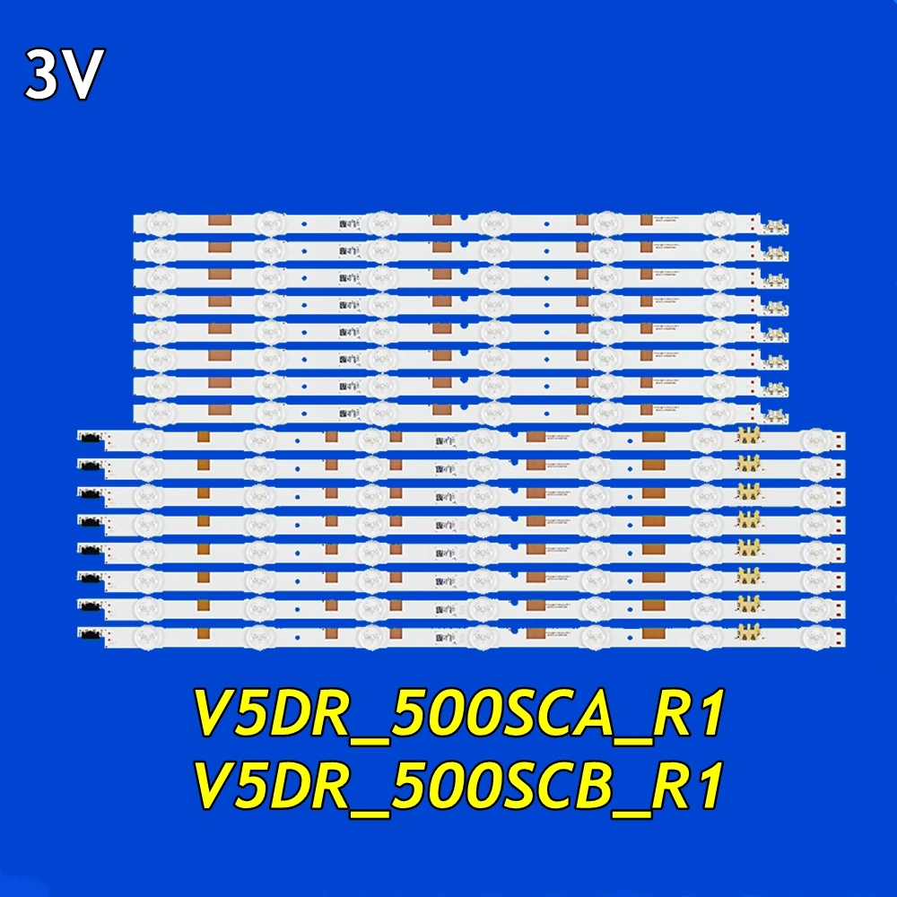 Tira de LED para retroiluminación de TV, accesorio para UE50JS7200U UE50JU6800K UE50JU6850U UE50JU6870U UE50JU6872U UE50JU6875U v5dr _ 500sca _ R1 v5dr _ 500scb _ R1