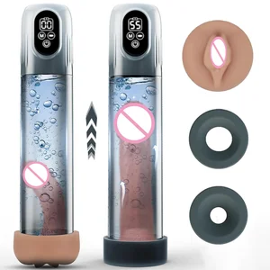 Nueva bomba eléctrica LCD Penis Penis Ampliación Extensión de la bomba Penis Trainer Sucking Masturbators Copa Copa de la bomba Dick Toys para hombres 8 mejores bombas de pene pulsantes de ventas - №5