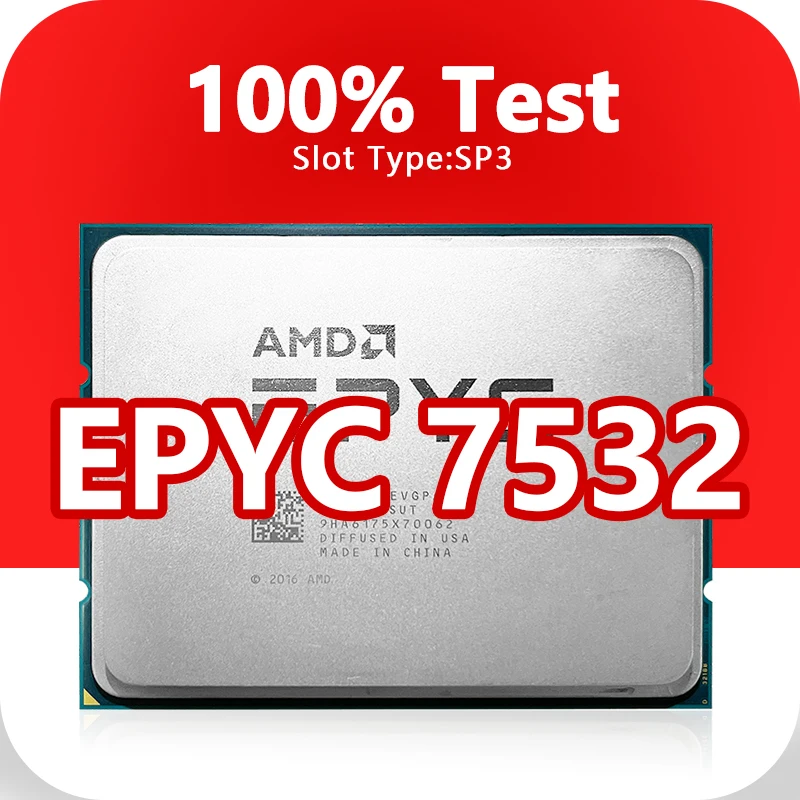 EPYC 7532 CPU 7nm 2.4GHz 32 Cores 64 Threads 256MB 200W processor Socket SP3 7532 EPYC For H11SSL i  MZ01-CE1 H11DSI Mainboard