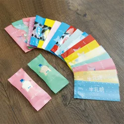 200 Pcs/Lot White Dots DIY Handmade Nougat Candy Packaging Bag Milk  Taffy Wrapper Food Packing Mini