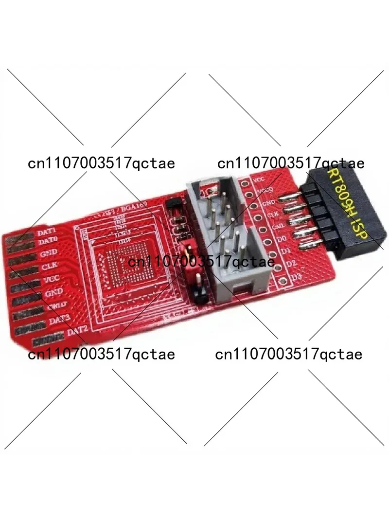 BGA153 BGA169 eMMC Simple Reader Board, SD Interface ISP Programmer 1.8V Support for Fast Data Transfer